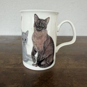Henley Collection Cat Mug Fine Bone China England K.M. Hassall Cat Breeds Cup